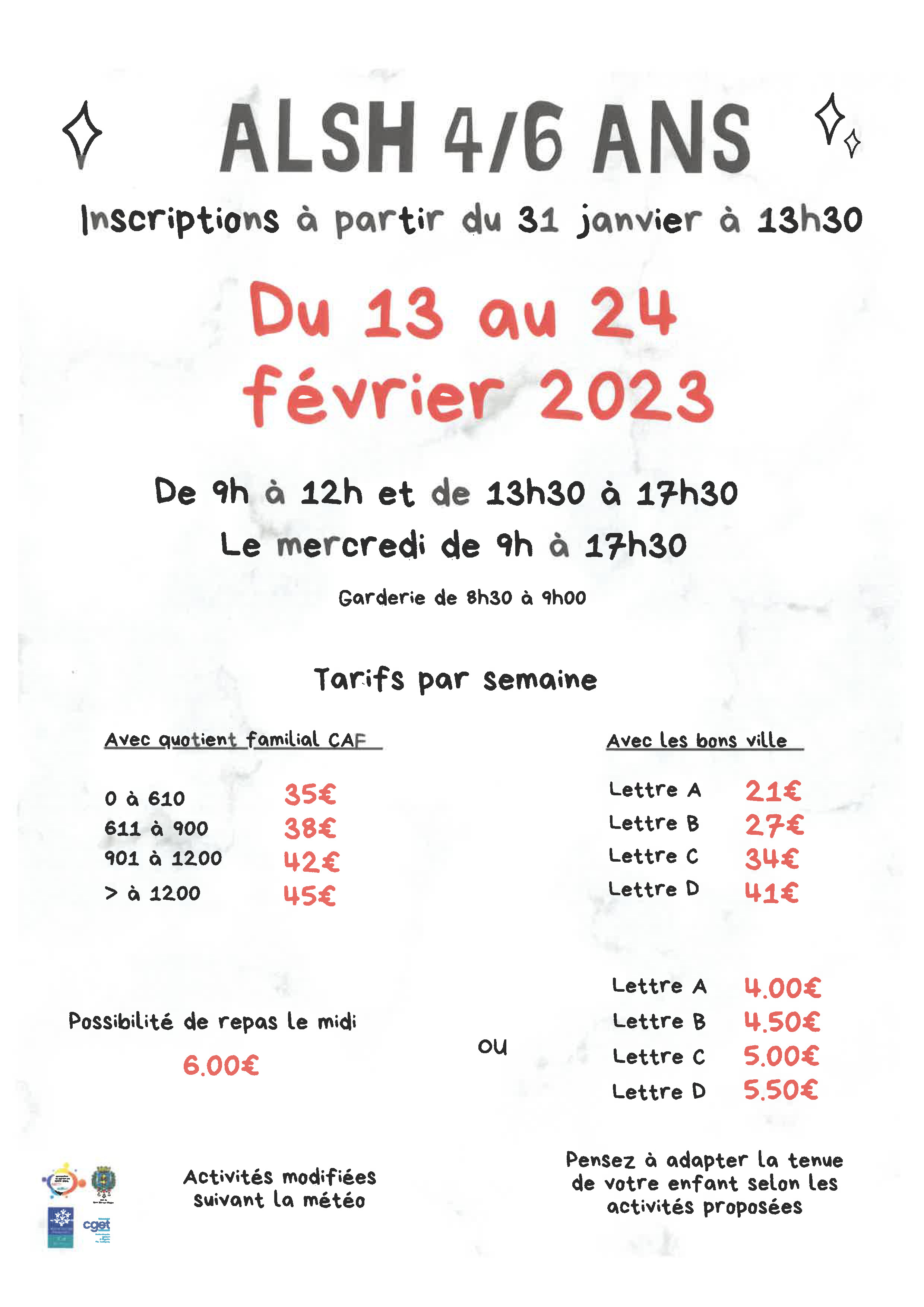 centre social Lucie Aubrac programme 4 6 ans du 13 au 24 02 2023 1